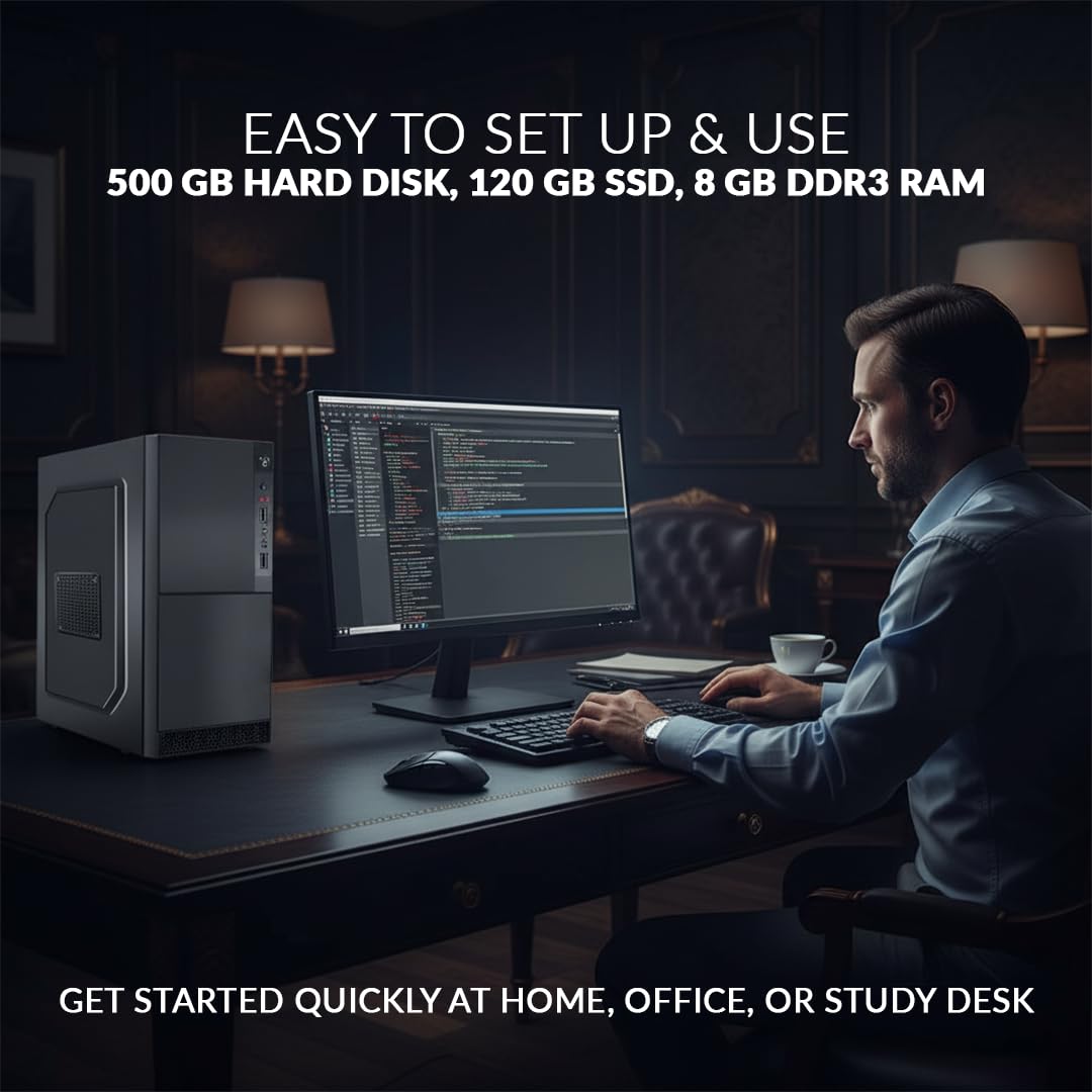 TECH- Assemblers Core i5 Assembled Desktop PC | 8GB RAM | 500GB